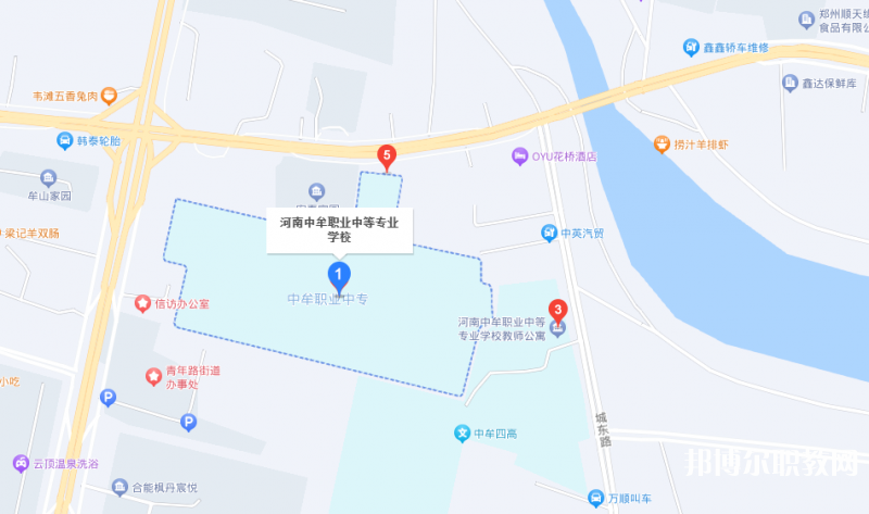 中牟縣職業(yè)中等專業(yè)學(xué)校地址，乘車路線