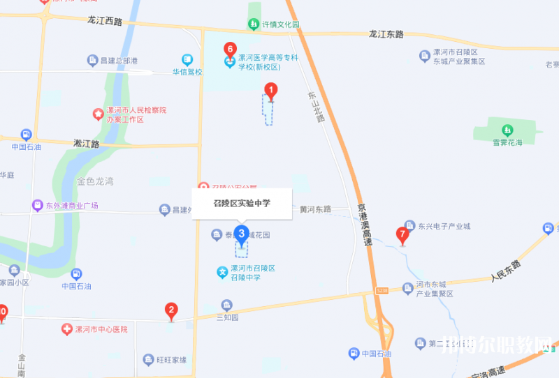 漯河市召陵區(qū)中等專(zhuān)業(yè)學(xué)校地址，乘車(chē)路線