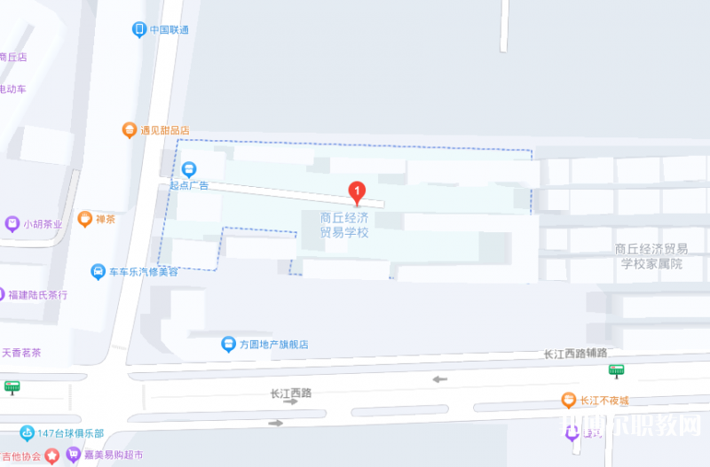 商丘經(jīng)濟(jì)貿(mào)易學(xué)校地址，乘車(chē)路線