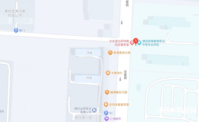 濰坊市自強職業(yè)中等專業(yè)學(xué)校地址，乘車路線