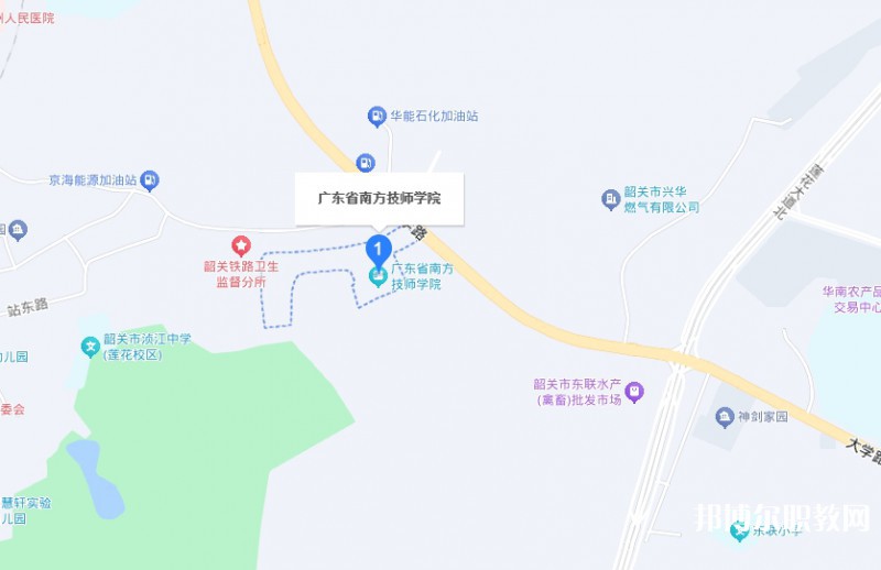 廣東省南方技師學院地址，乘車路線