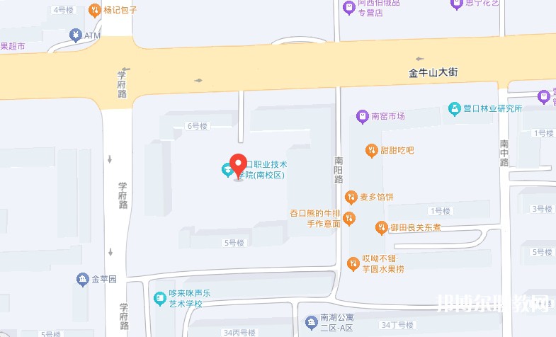 營口市信息技術(shù)學(xué)校地址，乘車路線