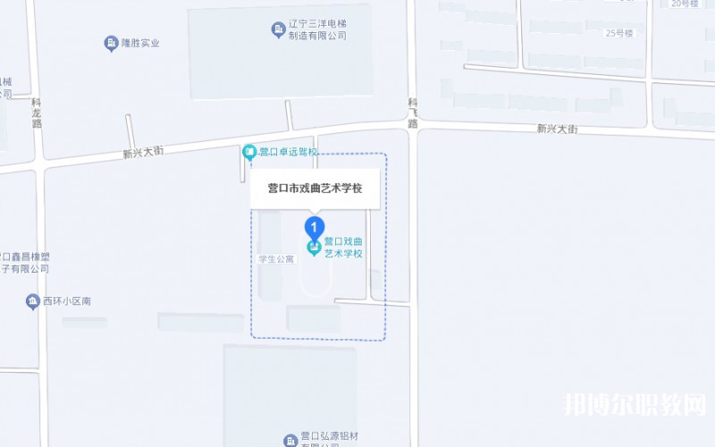 營口市戲曲學(xué)校地址，乘車路線