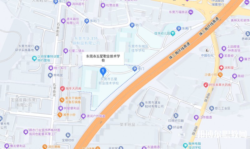 東莞市五星職業(yè)技術(shù)學(xué)校地址，乘車(chē)路線(xiàn)