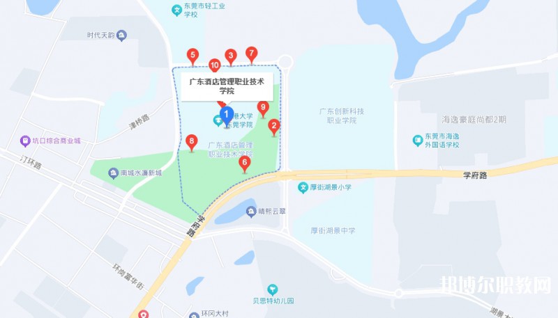 廣東酒店管理職業(yè)技術(shù)學(xué)院中職部地址，乘車路線