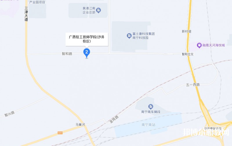 廣西輕工技師學(xué)院預(yù)備技師班地址，乘車路線